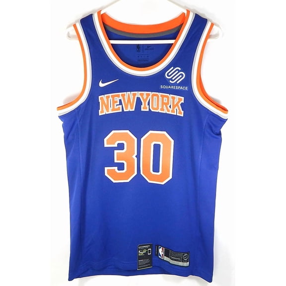 Julius Randle #30 NY Knicks Nike Connect Swingman Squarespace Jersey Blue 40 S