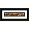thumbnail image 1 of Julius Schmid 14x6 Black Ornate Wood Framed Double Matted Museum Art Print Titled: Maria Theresia and Joseph II (1883), 1 of 5