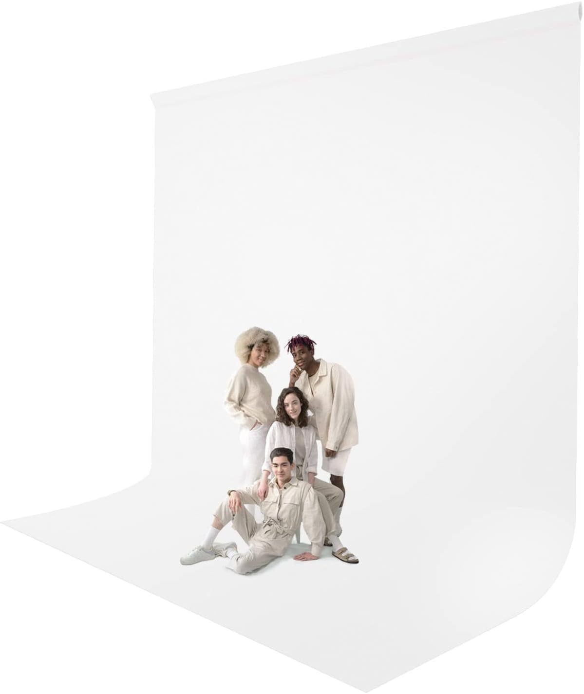 Julius Studio 10 x 16 ft. / 120 x 192 inch Large White Backdrop