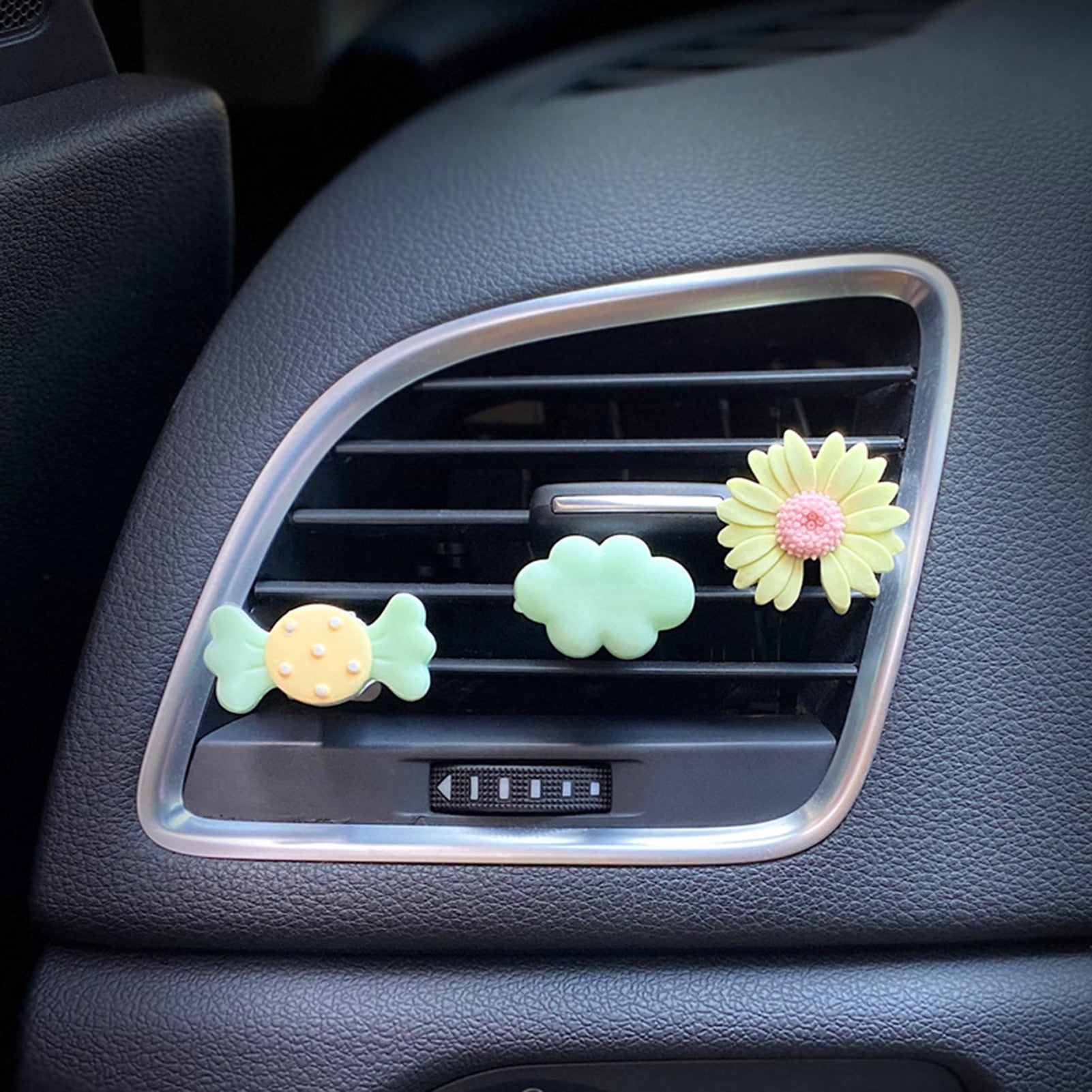 Juliy 3Pcs/Set Car Outlet Perfume Antidust Lovely Scratchresistant