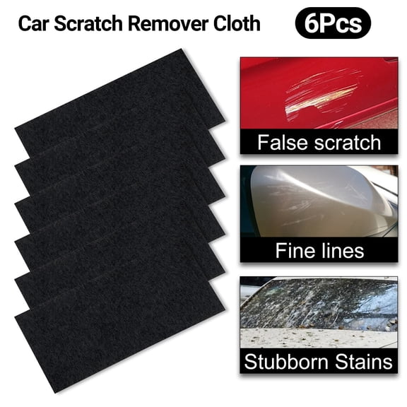 Juliy 6Pcs/Box Polishing Cloth Super Soft Quick Drying Micro-dissolving Technology Durable Easy to Use Surface Repair Reusable Car Scratches Nano Cloth for Automobile
