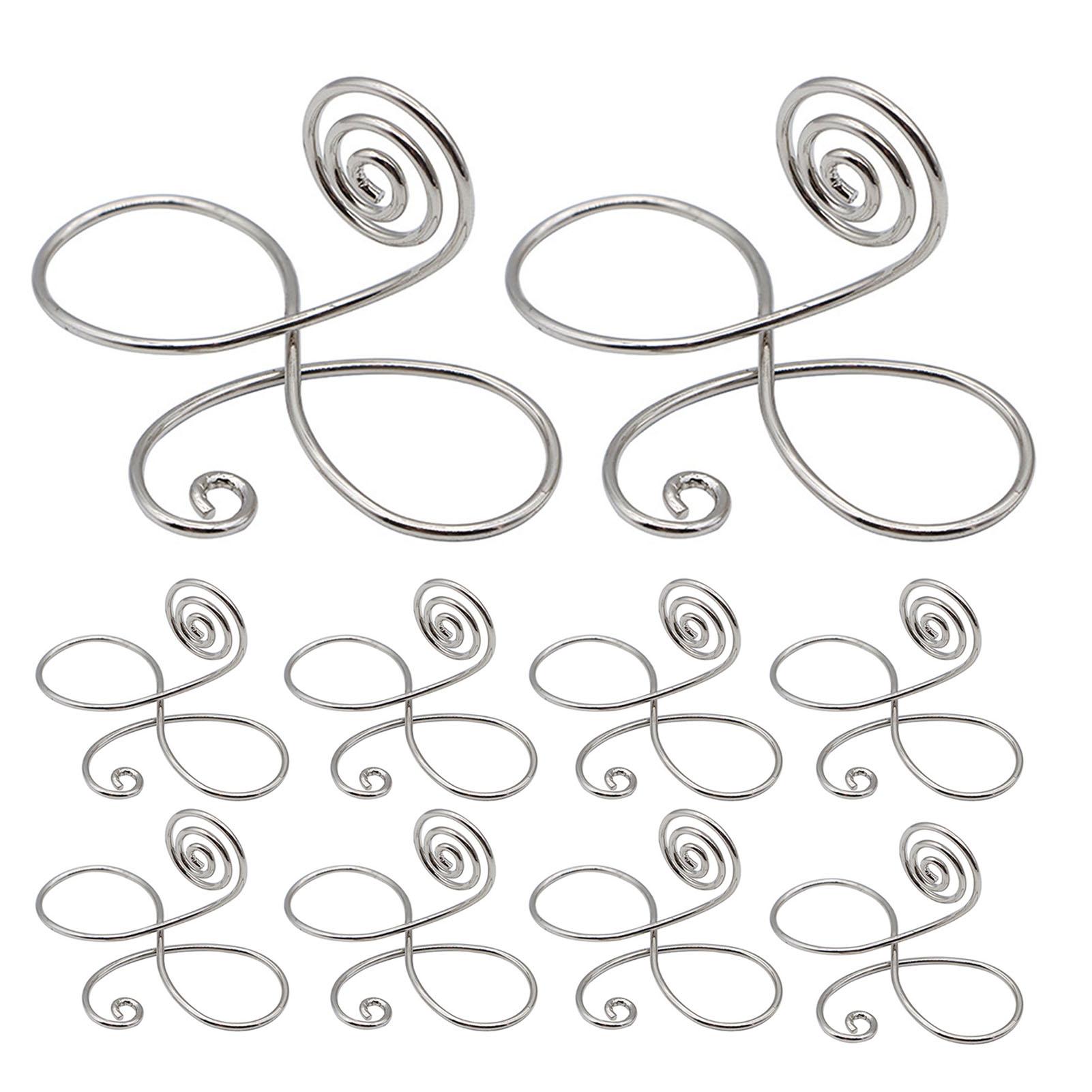 Juliy Figure 8 Card Holder Metal Card Holder 10pcs Note Holder Water