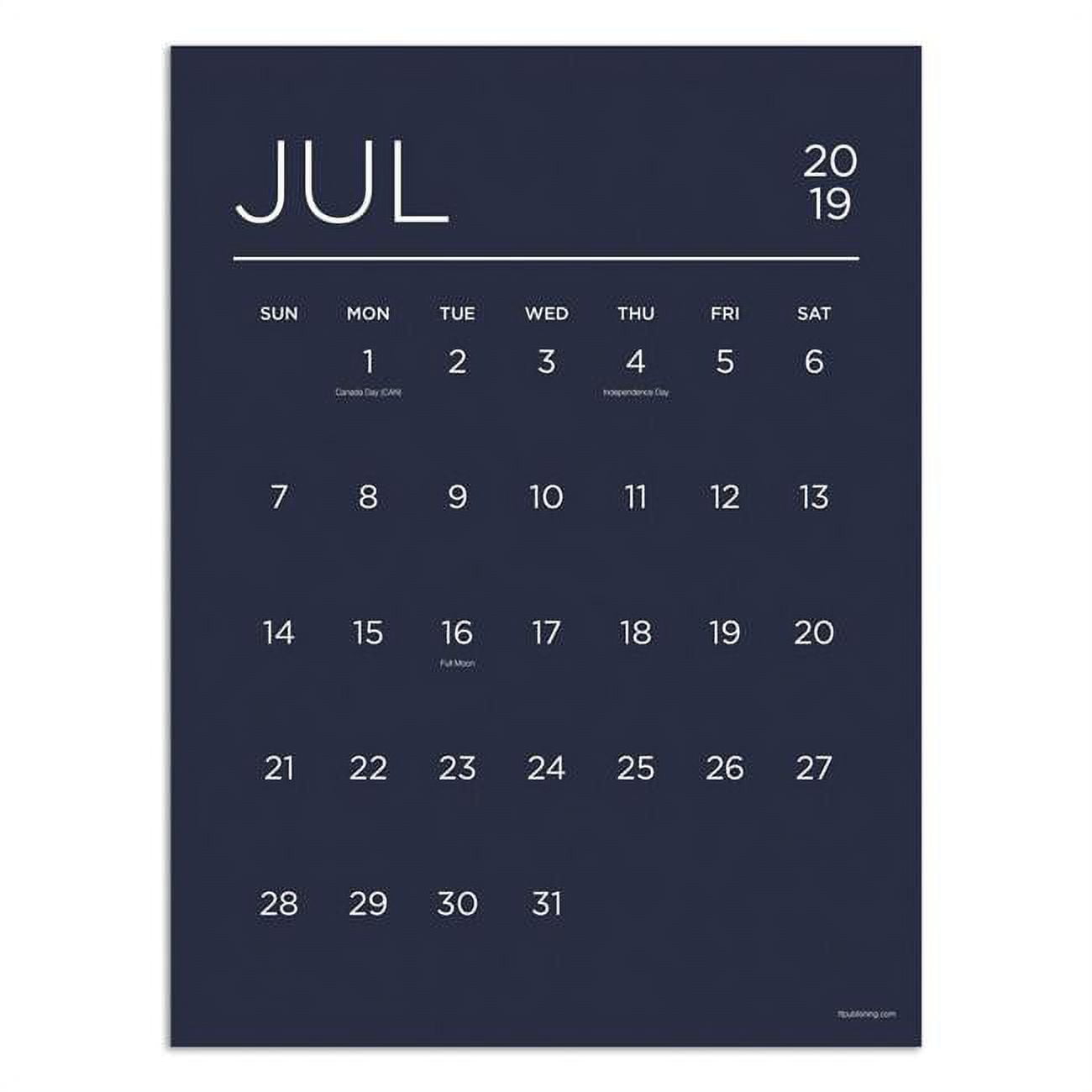 July 2019 - June 2020 Color Collection Mini Art Calendar - Walmart.com