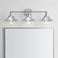 thumbnail image 1 of JONATHAN Y July 26.5" 3-light Industrial Farmhouse Metal Vanity Light, Chrome, 1 of 7