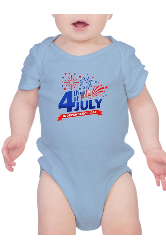 July 4Th Independence, Day Bodysuit Infant -Image by Shutterstock,  6 Months