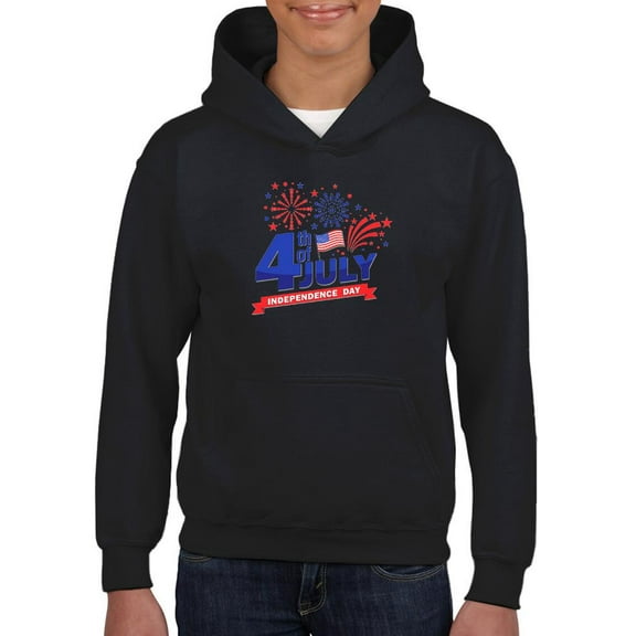 July 4Th Independence, Day Hoodie Juniors -Image by Shutterstock,  x-Large