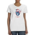 thumbnail image 1 of July 4Th Independence Day Shaped T-Shirt Women -Image by Shutterstock, Female x-Large, 1 of 4