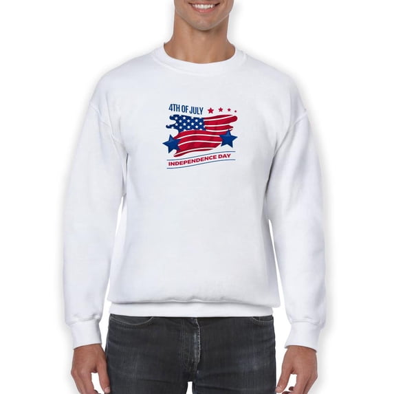 July 4Th Independence Day! Sweatshirt Men -Image by Shutterstock, Male 4X-Large