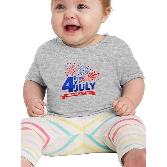 July 4Th Independence, Day T-Shirt Infant -Image by Shutterstock,  6 Months