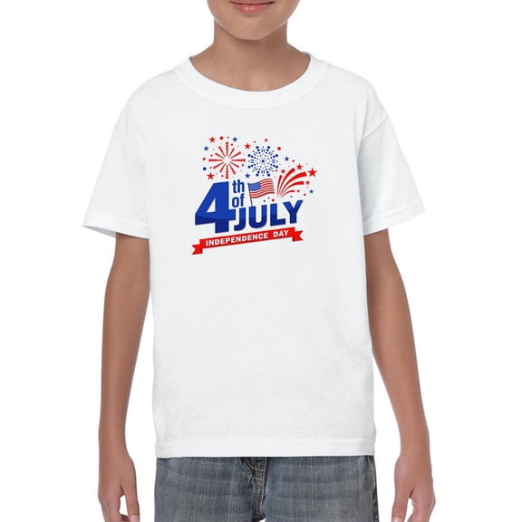 July 4Th Independence, Day T-Shirt Juniors -Image by Shutterstock,  Medium