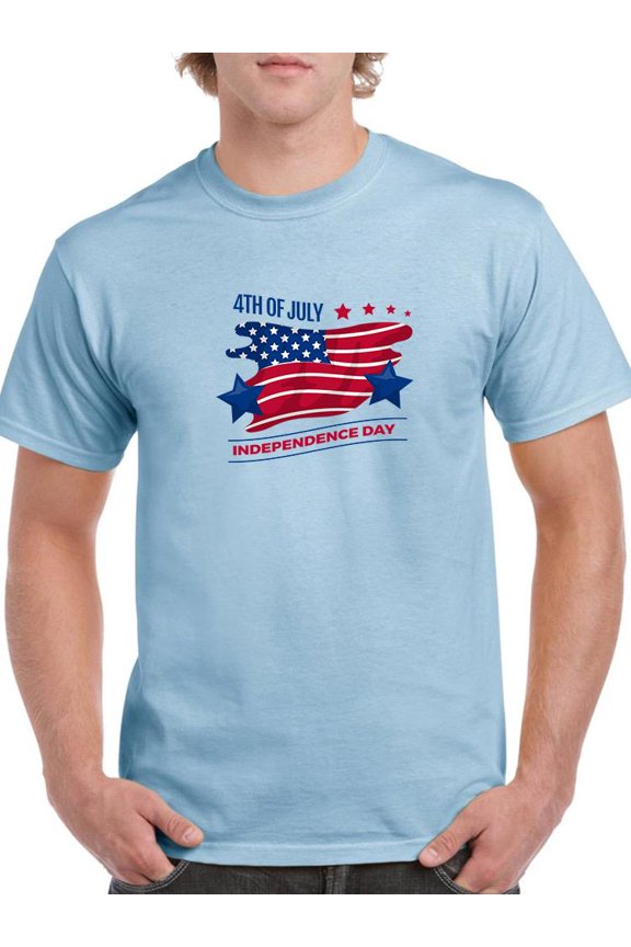 July 4Th Independence Day! T-Shirt Men -Image by Shutterstock, Male x-Large