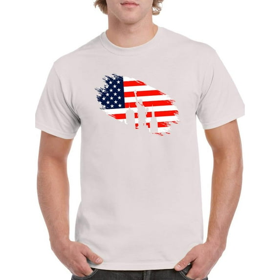 July 4Th Independence Statue T-Shirt Men -Image by Shutterstock, Male 4X-Large