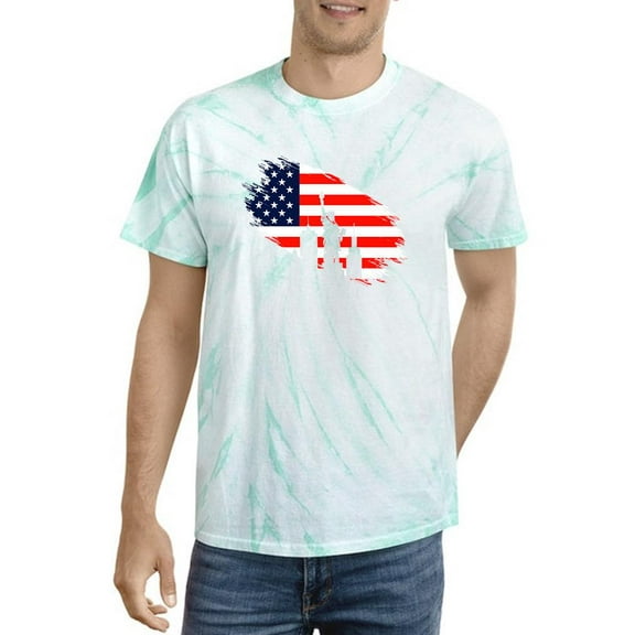 July 4Th Independence Statue Tie Dye Cyclone Men -Image by Shutterstock, Male XX-Large