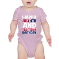thumbnail image 1 of July 4Th Is My Birthday Bodysuit Infant -Image by Shutterstock,  12 Months, 1 of 4