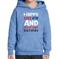 thumbnail image 1 of July 4Th Is My Birthday Hoodie Juniors -Image by Shutterstock,  Large, 1 of 4