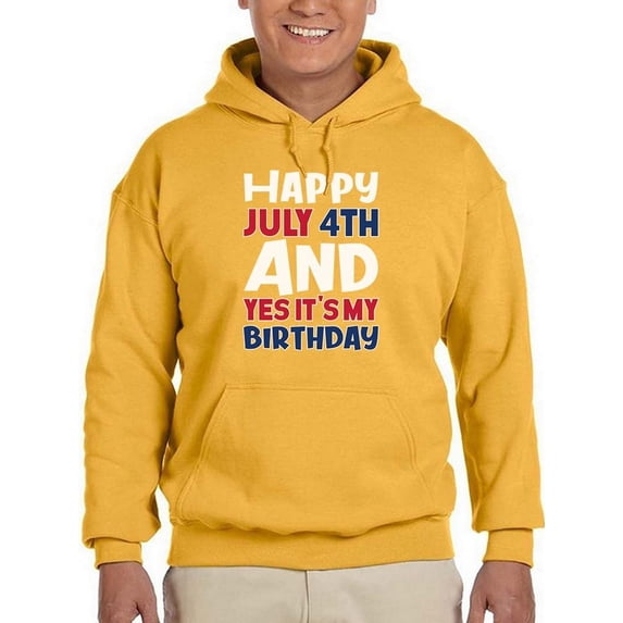 July 4Th Is My Birthday Hoodie Men - Men Hoodie, 3XL