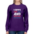thumbnail image 1 of July 4Th Is My Birthday Sweatshirt Women -Image by Shutterstock, Female Medium, 1 of 4