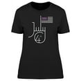 thumbnail image 1 of July 4Th Modern Font T-Shirt Women -Image by Shutterstock, Female Large, 1 of 2