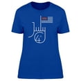 thumbnail image 1 of July 4Th Modern Font T-Shirt Women -Image by Shutterstock, Female Medium, 1 of 2