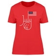 thumbnail image 1 of July 4Th Modern Font T-Shirt Women -Image by Shutterstock, Female Medium, 1 of 2