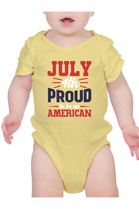 July 4Th Proud American Bodysuit Infant -Image by Shutterstock, 24 Months