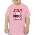 thumbnail image 1 of July 4Th Proud American T-Shirt Toddler -Image by Shutterstock,  4 Toddler, 1 of 4