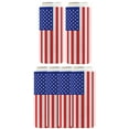 thumbnail image 1 of July 4th Accessories American Flag Vertical 6-Pack Ultra Slim Can Drink Sleeves, 1 of 8