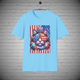 thumbnail image 1 of July 4th Cat T-Shirt, Cat tee, Kitty 4th July tee, Independence Day Tee, 1 of 1