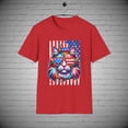 thumbnail image 1 of July 4th Cat T-Shirt, Cat tee, Kitty 4th July tee, Independence Day Tee, 1 of 1
