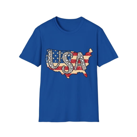 July 4th Celebration Stars Graphic Country Novelty Tees