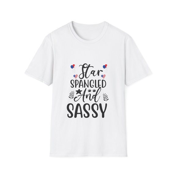 July 4th Celebration Stars Graphic Sassy Novelty Tees