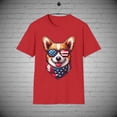 thumbnail image 1 of July 4th Corgi T-Shirt, Dog tee, Independence Day Tee, Corgi Lover Gift, 1 of 1