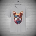 thumbnail image 1 of July 4th Corgi T-Shirt, Dog tee, Independence Day Tee, Corgi Lover Gift, 1 of 1
