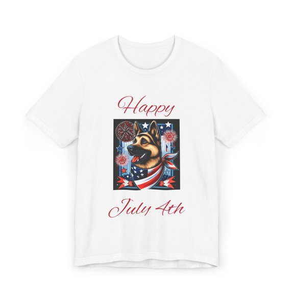 July 4th German Shepherd Unisex Tshirt