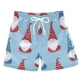 thumbnail image 1 of July 4th Gnomes in Flag Pattern Clothes Boys' Swim Trunks Board Shorts Beach Pants Bathing Bottoms S, 1 of 8