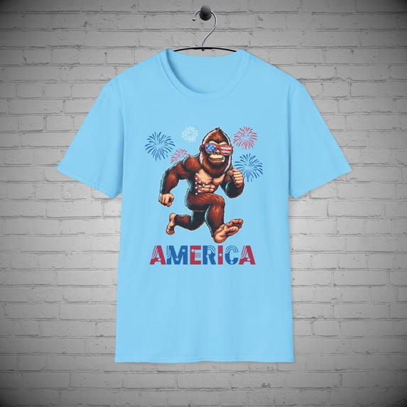 July 4th Gorilla T-Shirt, Sash squash tee, America Independence Day Tee