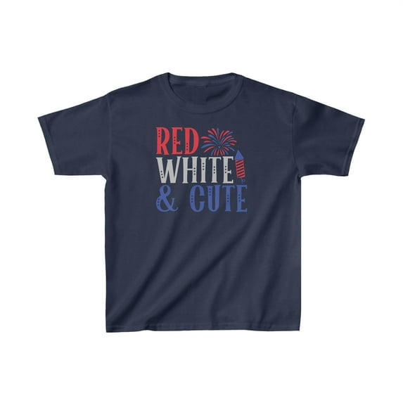 July 4th Kids T-Shirt, Independence Day Children's Tee, Size 4T - 20