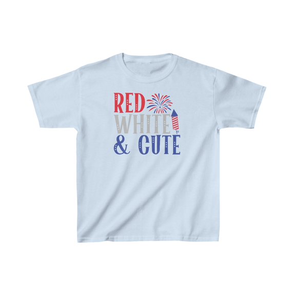 July 4th Kids T-Shirt, Independence Day Children's Tee, Size 4T - 20