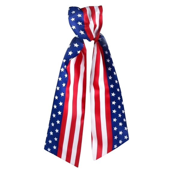 July 4th Ribbon, Patriotic Red White and Blue Ribbon for Wreath Making, DIY Front Door Decor, Polyester Ribbon for Independence Day Decorations, Star Spangled Banner Craft Supplies