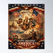 July 4th Spirit Of 76 American Heritage Wall Art Unframed Paper Print