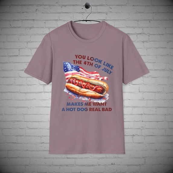 July 4th T-Shirt, Fourth July shirt, Funny July 4th tee, Hot Dog tee
