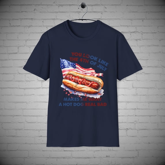 July 4th T-Shirt, Fourth July shirt, Funny July 4th tee, Hot Dog tee