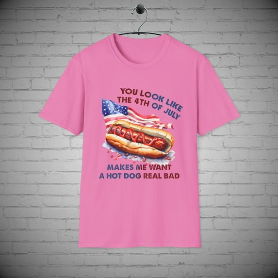 July 4th T-Shirt, Fourth July shirt, Funny July 4th tee, Hot Dog tee
