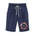 thumbnail image 1 of July 4th Iyufng Womens Shorts Plus Size Shorts for Women,Independence Day Summer Shorts Printed Elastic Waist Casual with Pockets Drawstring Half Shorts Pants,S-2XL, 1 of 3