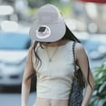 thumbnail image 1 of July 50%off, Solar Fan Hat Outdoor Fast-drying Lightweight Rechargeable Strong Wind Cool Sun Hat Sports, 1 of 6