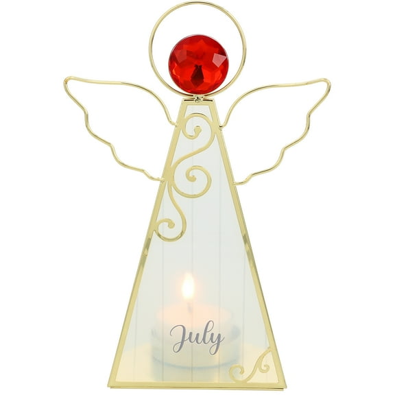Pavilion Gift Company - July - 6.5" Monthly Angel Tea Light Holder