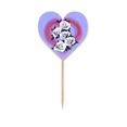 thumbnail image 1 of July Eternal Silver Valentines Day Toothpick Flags Heart Lable Cupcake Picks, 1 of 3