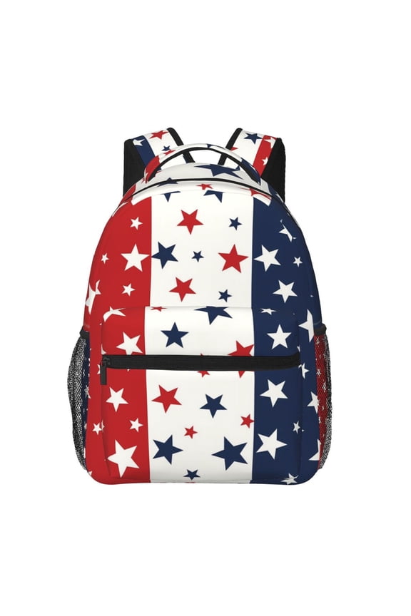 July Memorial Day Fourth Of July Backpack Lightweight Rucksack Travel Bag for Men and Women
