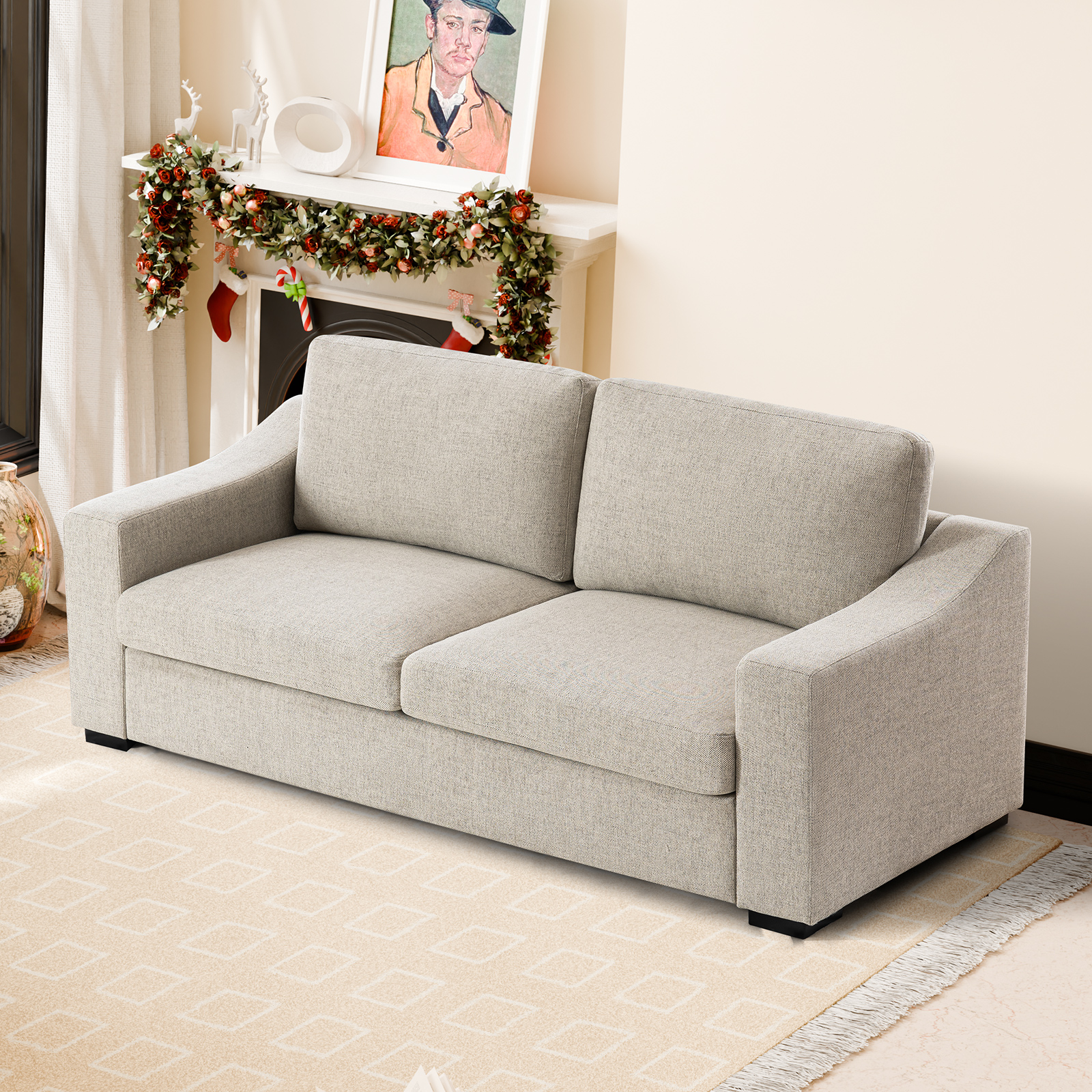 July’s Song 83” Modern Sofa,Oversize Couch for Living Room with Deep