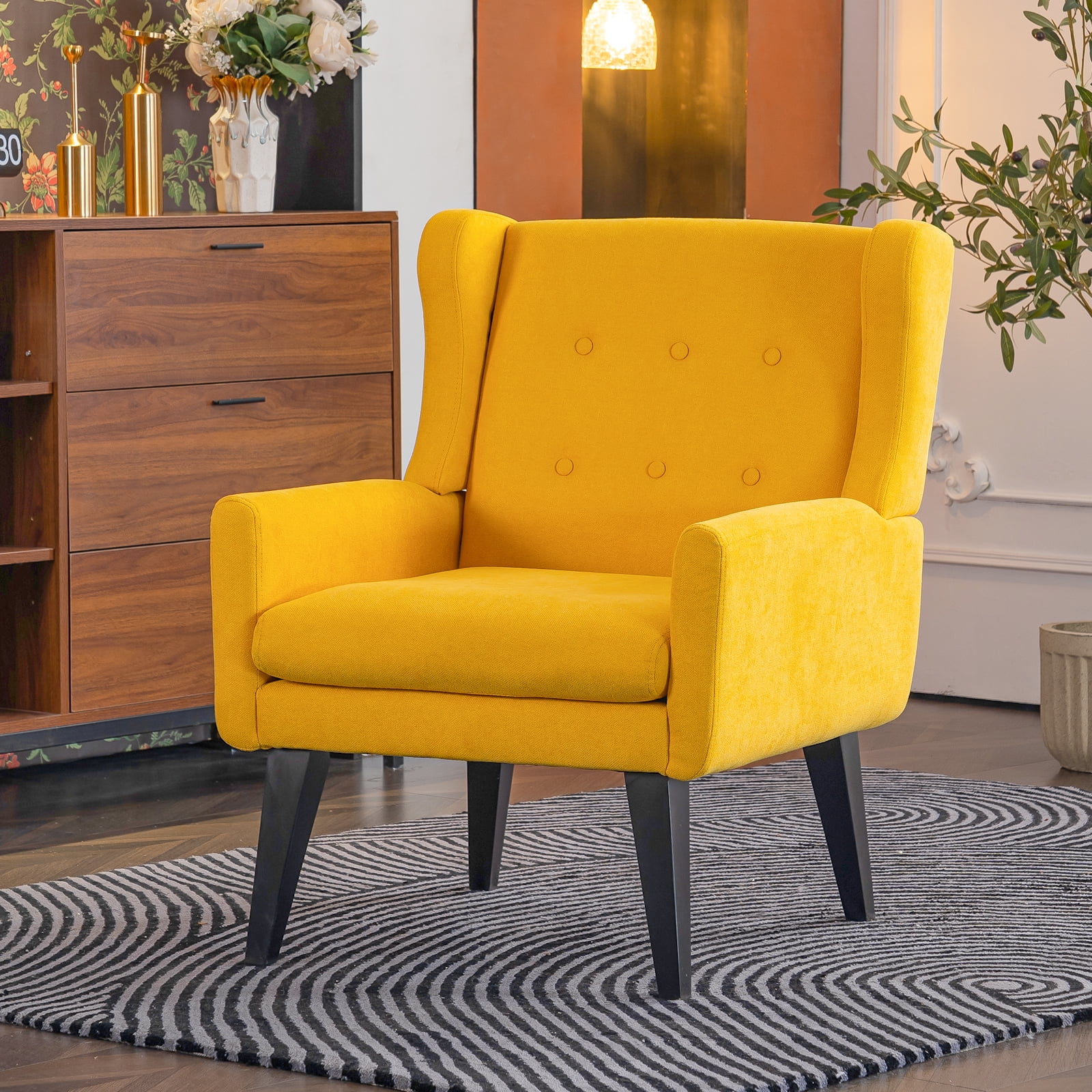 Yellow comfy chair